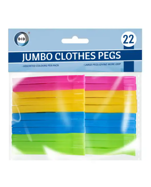 22pc Jumbo Clothes Pegs