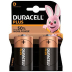Duracell Plus D Battery 2 Pack