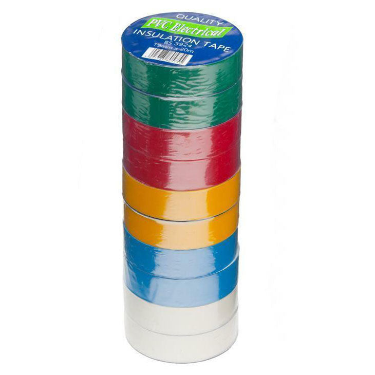 Ultratape Electrical Assorted PVC Insulation Tape 19mm x 20m