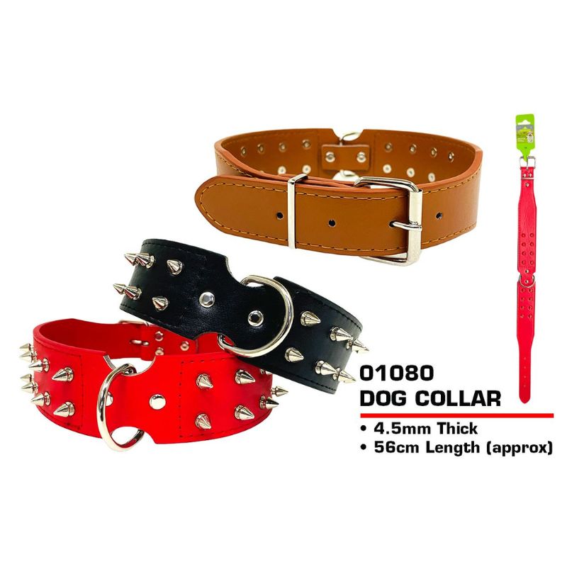Pets That Play Spikey Dog Collar 4.5cm x 56cm