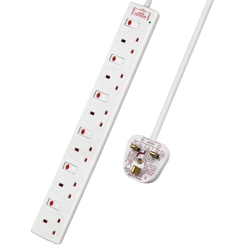 Extra Star Extension Lead 6 Gang 1m